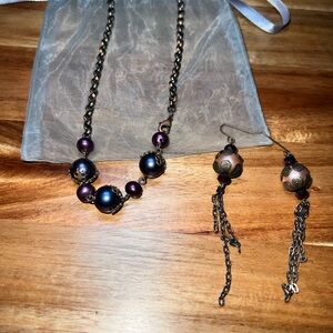 Chocker with matching earrings